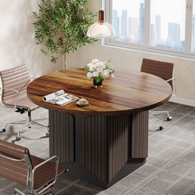 Circular conference table discount